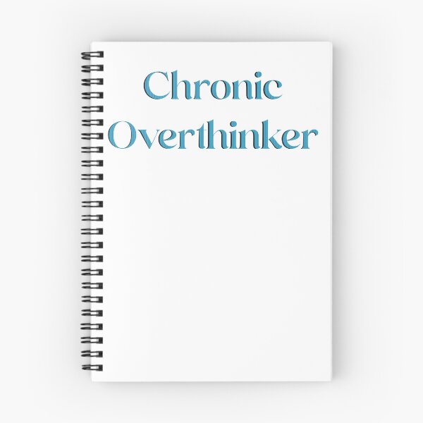 Item preview, Chronic Overthinker Text Aqua designed and sold by quirkycounselor.
