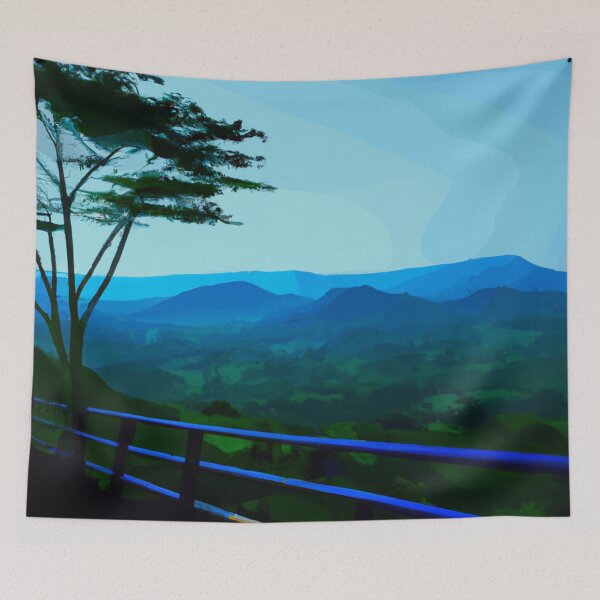 Item preview, Peaceful Mountain View designed and sold by EggheadK8.