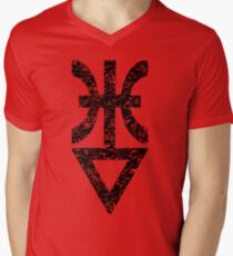 Heavily faded laughing god rune Men's V-Neck T-Shirt