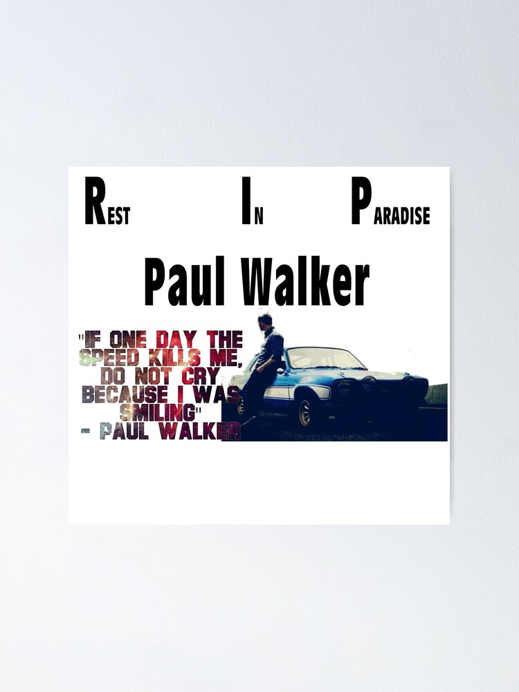 RIP Paul Poster Sale by Dunstan | Redbubble