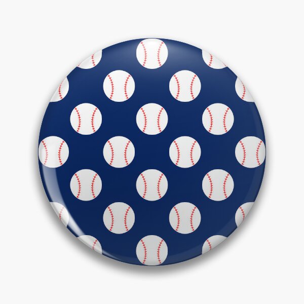 Item preview, Baseball with Navy Blue Background Pattern designed and sold by beccaveedesigns.