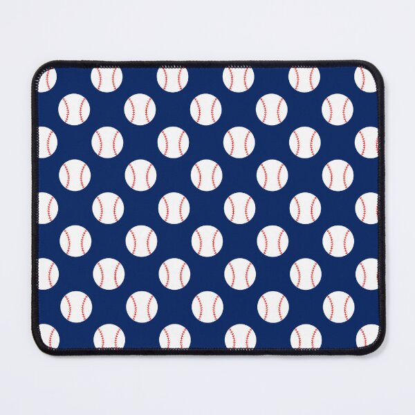 Item preview, Baseball with Navy Blue Background Pattern designed and sold by beccaveedesigns.