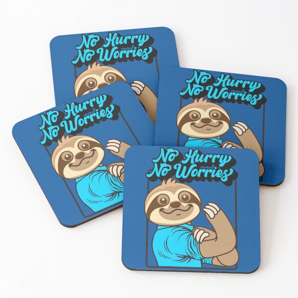 Item preview, No Hurry No Worries Sloth designed and sold by plushism.