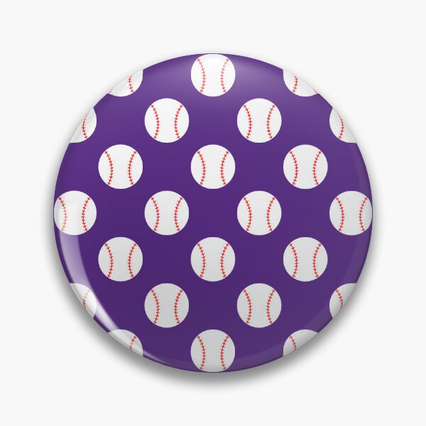 Item preview, Baseball with Purple Background Pattern designed and sold by beccaveedesigns.