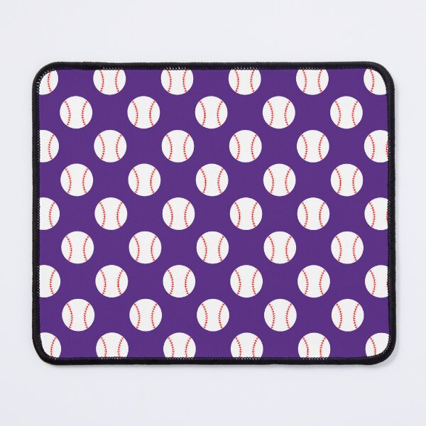 Item preview, Baseball with Purple Background Pattern designed and sold by beccaveedesigns.