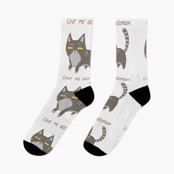 Artikelvorschau, Lustige Katze, gib mir Aufmerksamkeit entworfen und verkauft von Mayarart.
