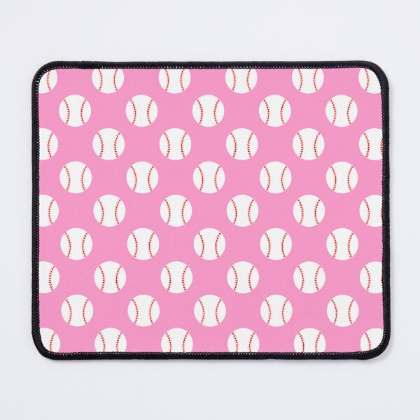 Item preview, Baseball with Pink Background Pattern designed and sold by beccaveedesigns.