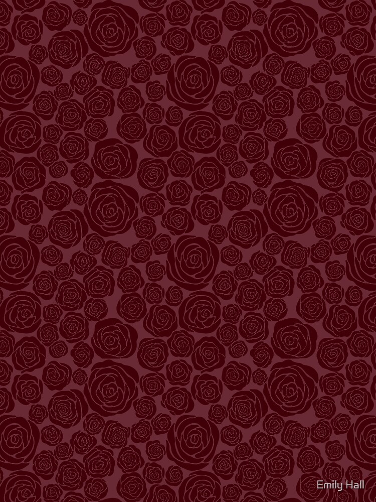 Thumbnail 3 of 3, Scarf, Red Roses designed and sold by HallEmilyN.