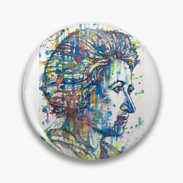 Item preview, ROSA LUXEMBURG watercolor and ink portrait designed and sold by lautir.