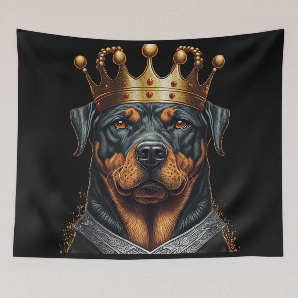 Aperçu de l'œuvre Royal Rottweiler l'oeuvre de chien patron créée et vendue par TheCreativeFab.