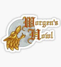 Worgen's Howl Logo and Name Gear Sticker
