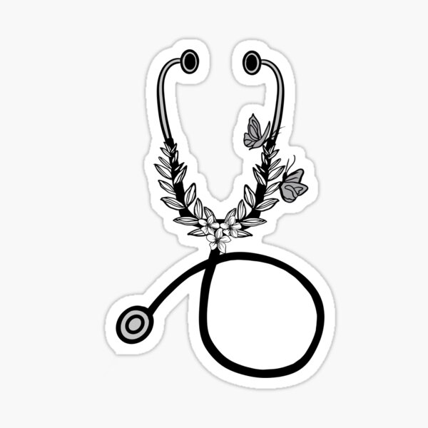 Item preview, Floral stethoscope designed and sold by Mermaidssparkle.