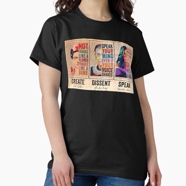 Item preview, Create Frida Kahlo Dissent Ruth Bader Ginsburg Speak Michelle Obama Feminists designed and sold by Jackchapman97.