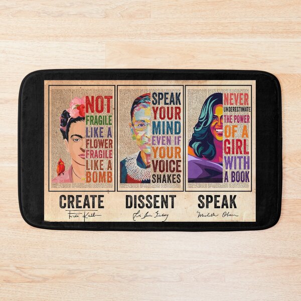 Item preview, Create Frida Kahlo Dissent Ruth Bader Ginsburg Speak Michelle Obama Feminists designed and sold by Jackchapman97.