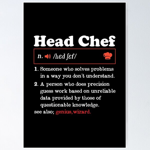 Chef Definition, Chef Gift, Digital Download, Definition Print, Kitchen  Decor, Chef Poster, Chef Quotes, Chef Art, Gift for Chef, Birthday 