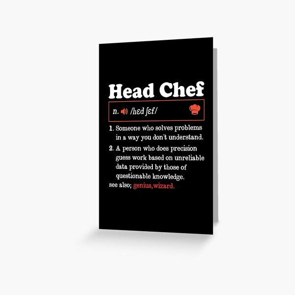 Chef Gift Chef Birthday Gift Chef Definition Aspiring Chef 