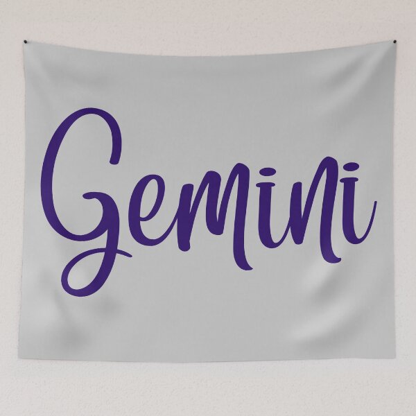 Item preview, Gemini Zodiac Sign Lettering designed and sold by Hellofriendco.