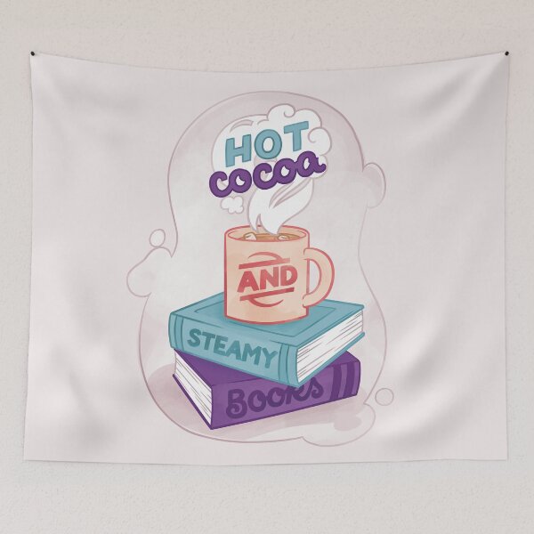 Item preview, Hot Cocoa and Steamy Books designed and sold by polliadesign.