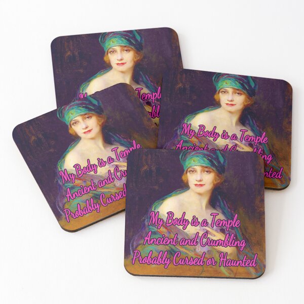 Item preview, My Body is a Temple, Ancient and Crumbling, Probably Cursed or Haunted. Princess Ruspoli by Philip Alexius de László designed and sold by KellysComColors.
