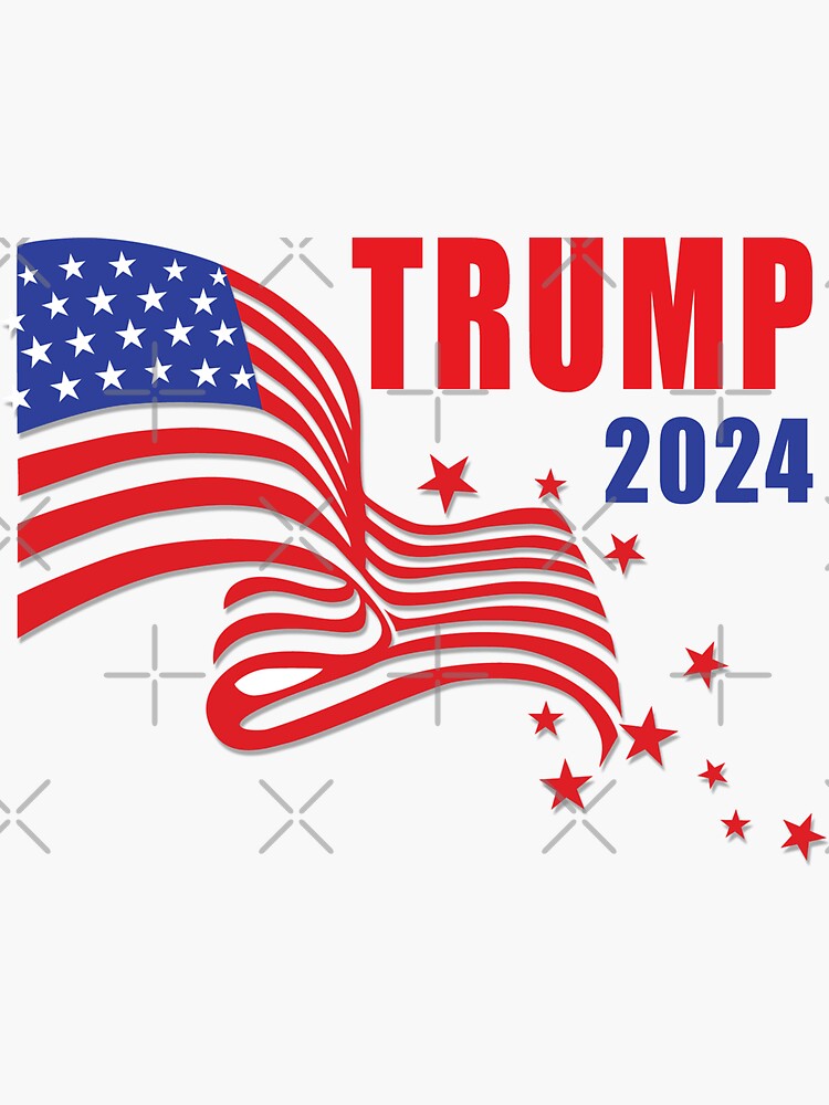 "Trump 2024" Sticker for Sale by Redbubble