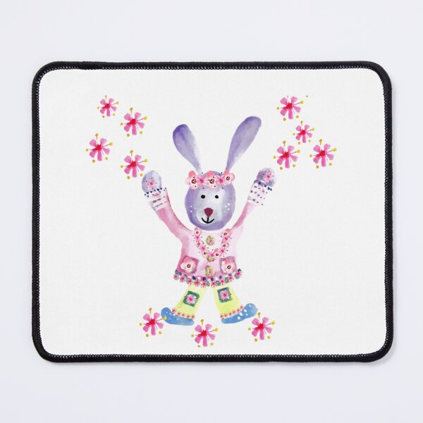 Item preview, Lilac Rabbit Playful Spring Rabbit With Blossom designed and sold by DefaultOneWorld.
