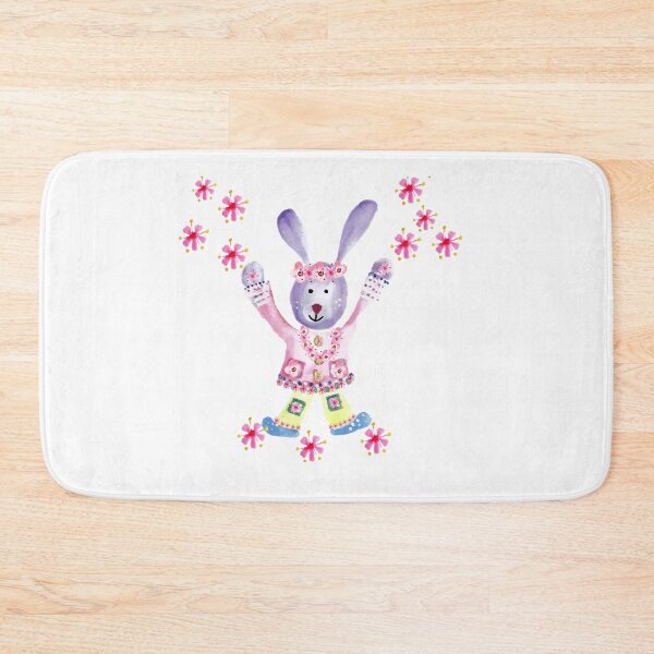 Item preview, Lilac Rabbit Playful Spring Rabbit With Blossom designed and sold by DefaultOneWorld.