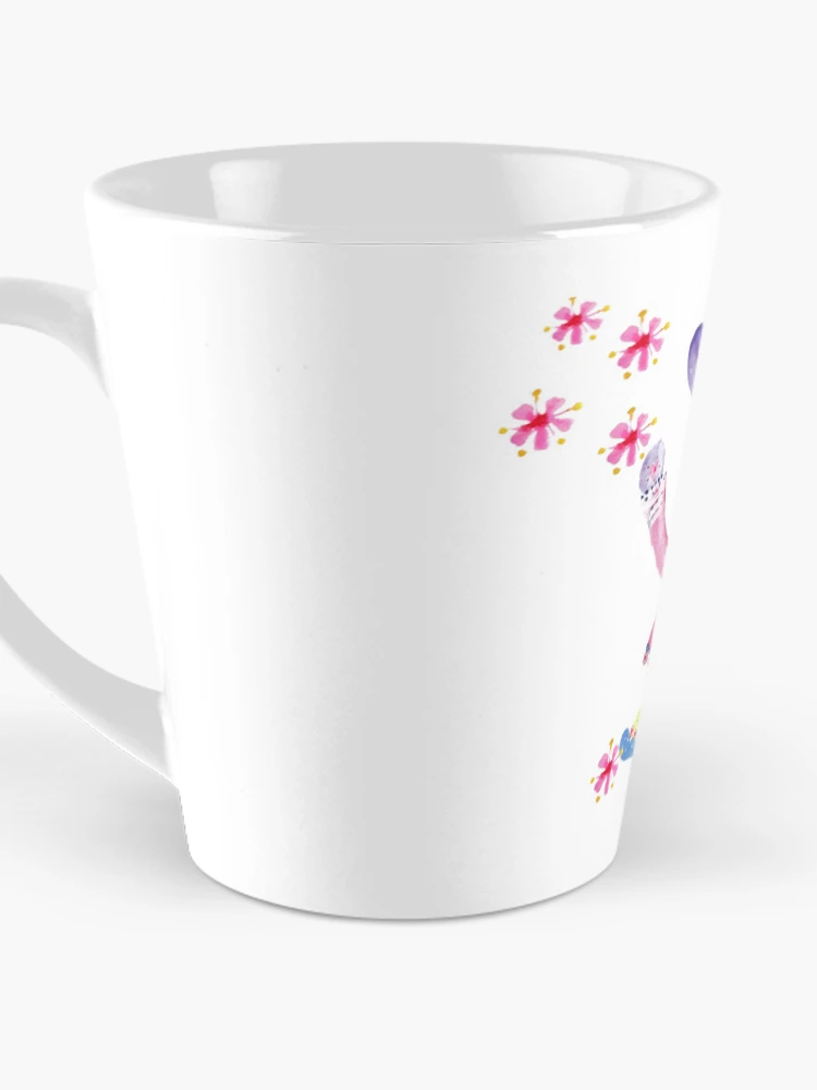Thumbnail 3 of 4, Coffee Mug, Lilac Rabbit Playful Spring Rabbit With Blossom designed and sold by DefaultOneWorld.