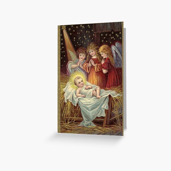 Item preview, Vintage Baby Jesus in Manger designed and sold by tomorrowsart.