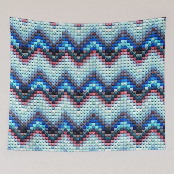 Item preview, Continuous Blue V Victory Design designed and sold by RAJAT KANTI CHAKRABARTY.