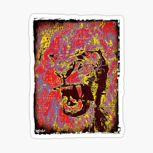 Vista previa del artículo con la obra «Rootical Lion #One», diseñado y vendido por Grimm Land.