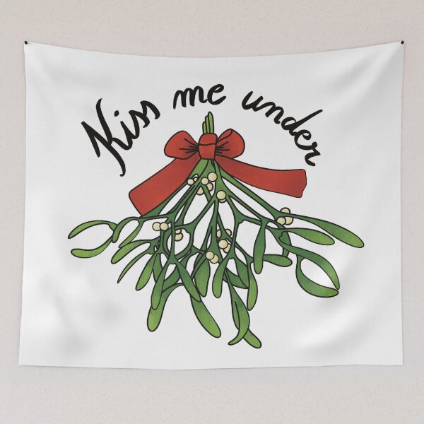 Item preview, Christmas, Kiss me unger the mistletoe designed and sold by lapsuss.
