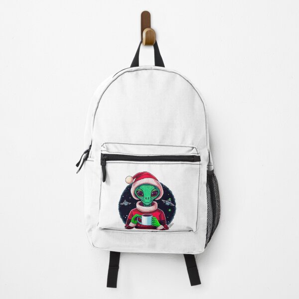 Item preview, Christmas Funny Alien Drinking Coffee Wearing Sweater designed and sold by extraordinar-ia.