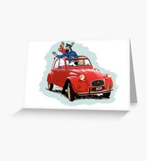 Tintin Greeting Card