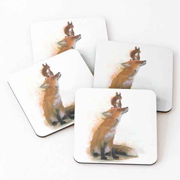 Item preview, fox and squirrel designed and sold by thislia.