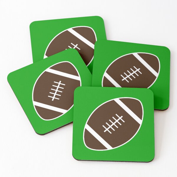 Item preview, Football with Green Background Design designed and sold by beccaveedesigns.