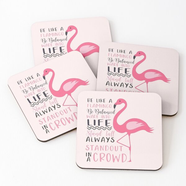 Item preview, Be like flamingoes | gift for bird lovers | flamingo design designed and sold by Arteartz.