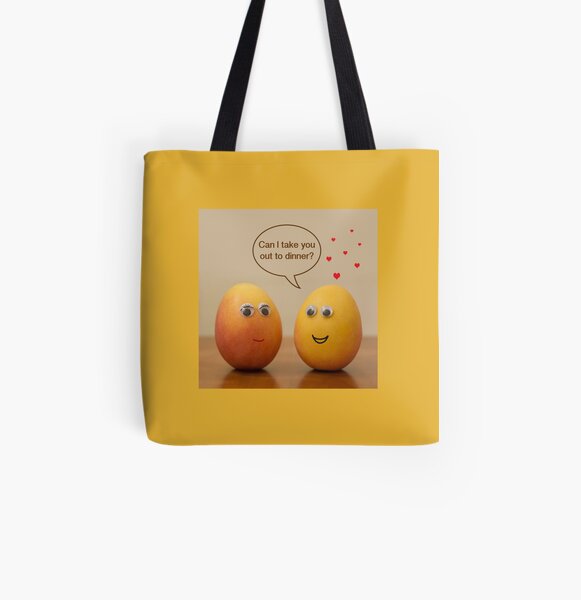 Blushing Mango All Over Print Tote Bag