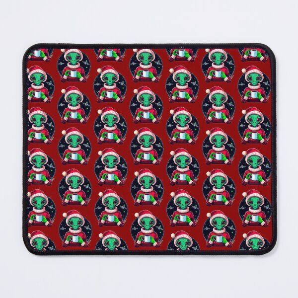 Item preview, Christmas Funny Alien Drinking Coffee Wearing Sweater designed and sold by extraordinar-ia.