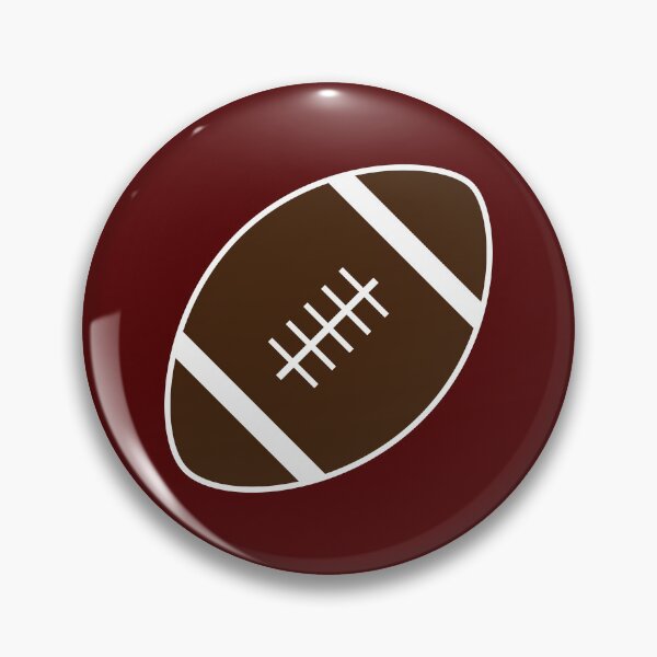 Item preview, Football with Maroon Background Design designed and sold by beccaveedesigns.