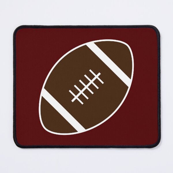 Item preview, Football with Maroon Background Design designed and sold by beccaveedesigns.