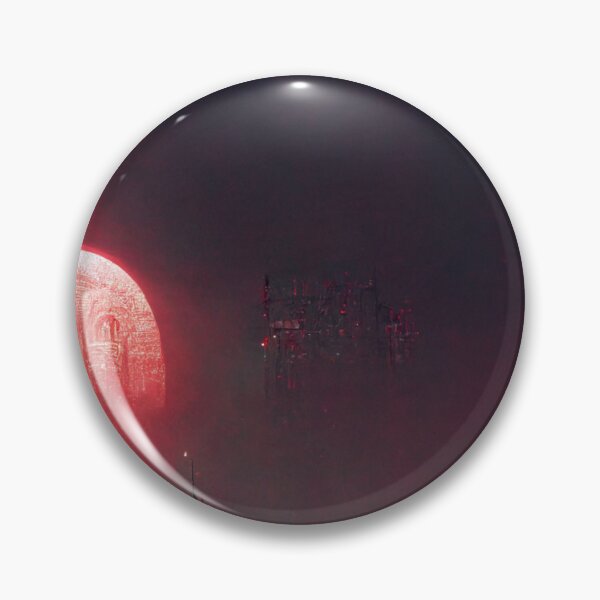 Item preview, Gothic cathedral red neon, red white moon, night  designed and sold by breaker160.