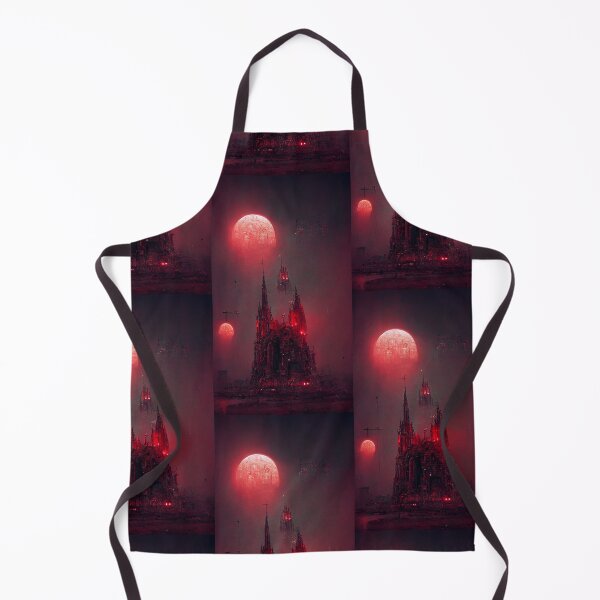 Item preview, Gothic cathedral red neon, red white moon, night designed and sold by breaker160.