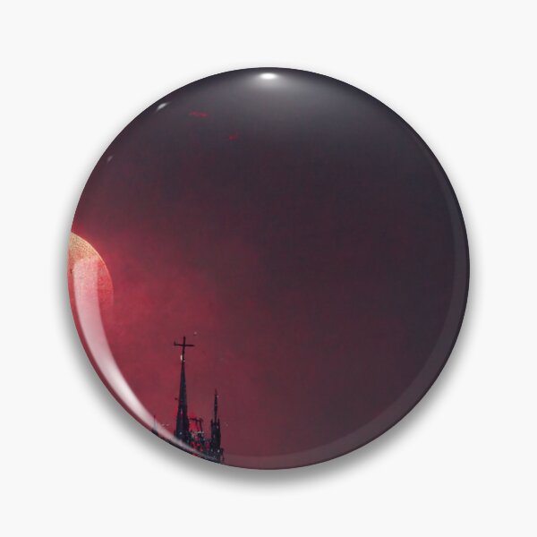 Item preview, Gothic cathedral red neon, red white moon, night  designed and sold by breaker160.