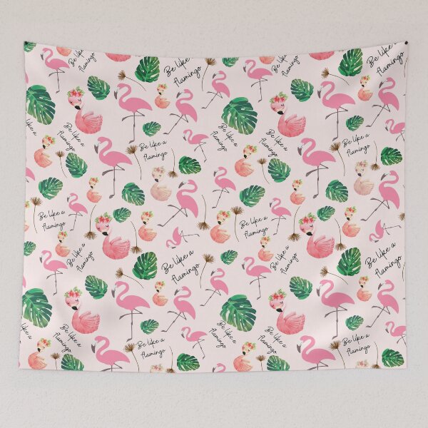 Item preview, Be like flamingoes | gift for bird lovers | flamingo design designed and sold by Arteartz.