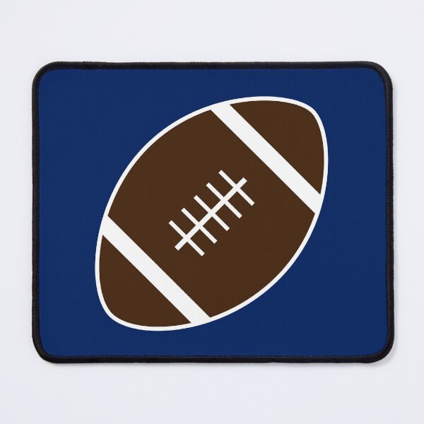 Item preview, Football with Navy Blue Background Design designed and sold by beccaveedesigns.