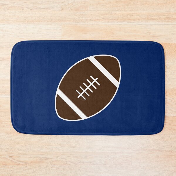 Item preview, Football with Navy Blue Background Design designed and sold by beccaveedesigns.