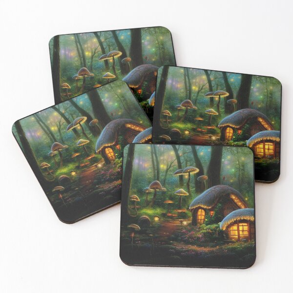 Item preview, Forest cabin with fairytale magic - Fantasy dream designed and sold by Monkyra.