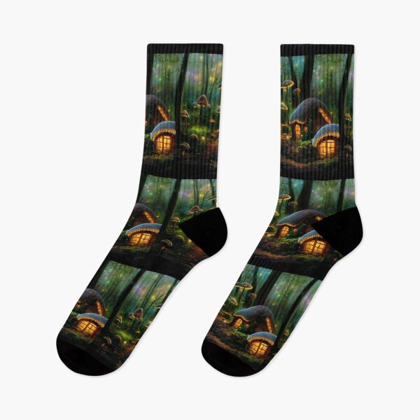 Item preview, Forest cabin with fairytale magic - Fantasy dream designed and sold by Monkyra.