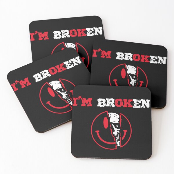 Item preview, Confused Smile I'm Broken Invisible Illness I'm OK Broken designed and sold by xteamdesign.