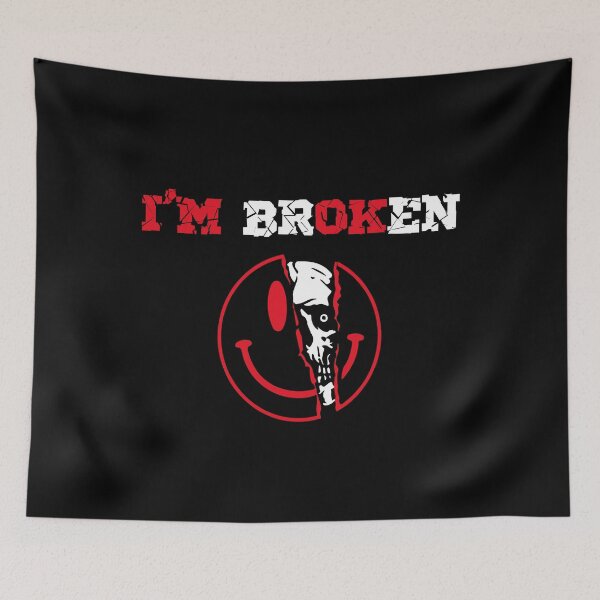 Item preview, Confused Smile I'm Broken Invisible Illness I'm OK Broken designed and sold by xteamdesign.